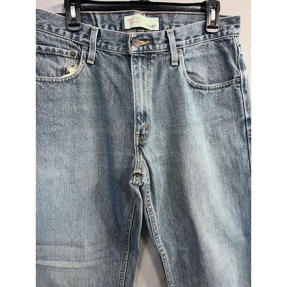 Levi Strauss Signature Men's 33 X 32 Relaxed Straight Denim Jeans Riding Cowboy - Picture 2 of 10